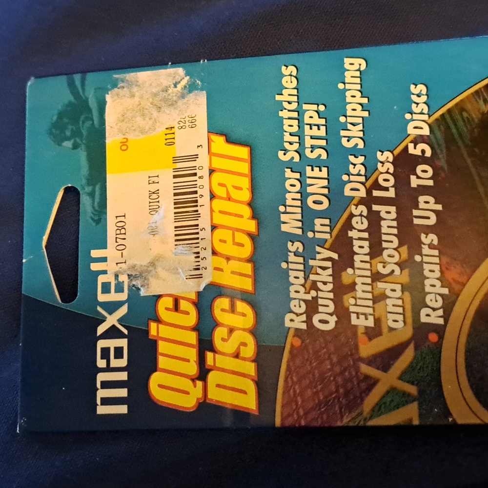 Maxell Quick Fix CD-333 Disc Repair Kit NIB NOS NWT CD DVD Playstation
